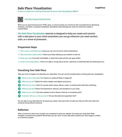 Safe Place Visualization