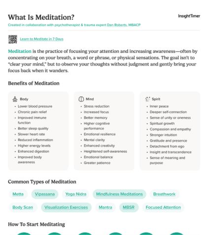 What Is Meditation?