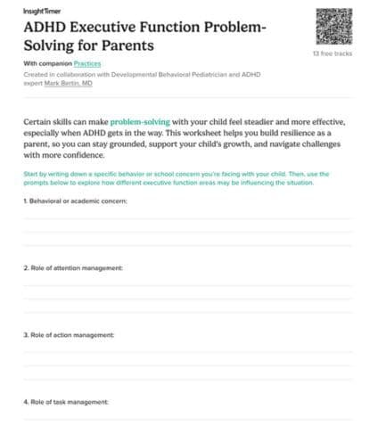 ADHD Executive Function Problem-Solving for Parents
