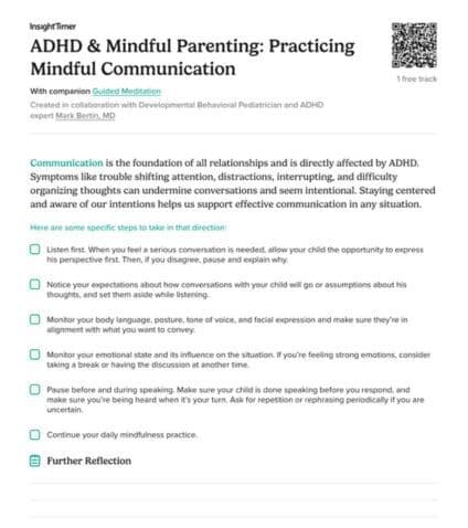 ADHD & Mindful Parenting: Practicing Mindful Communication