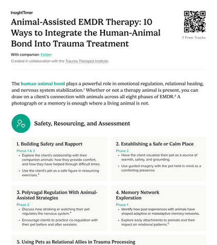 Animal-Assisted EMDR Therapy: 10 Ways to Integrate the Human-Animal Bond Into Trauma Treatment