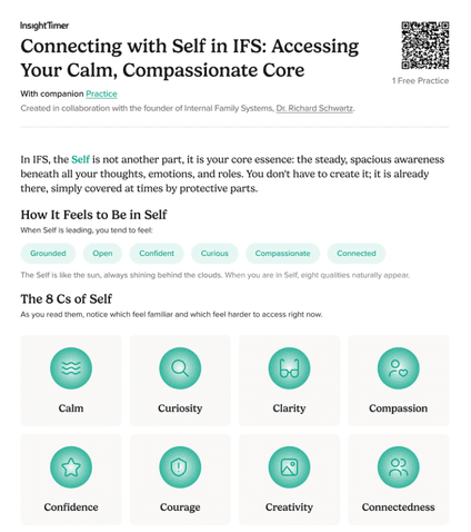 Connecting with Self in IFS: Accessing Your Calm, Compassionate Core