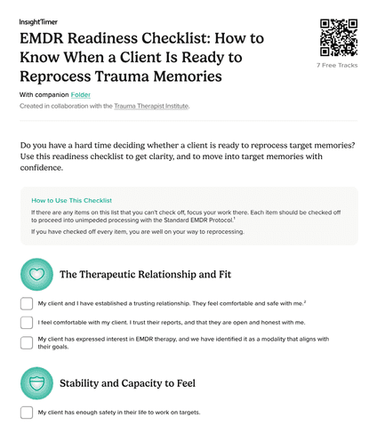 EMDR Readiness Checklist: How to Know When a Client Is Ready to Reprocess Trauma Memories