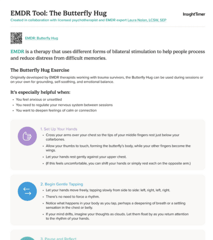 EMDR Tool: The Butterfly Hug