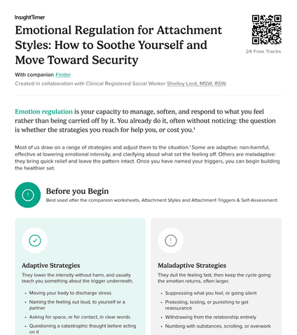 Emotional Regulation for Attachment Styles: How to Soothe Yourself and Move Toward Security