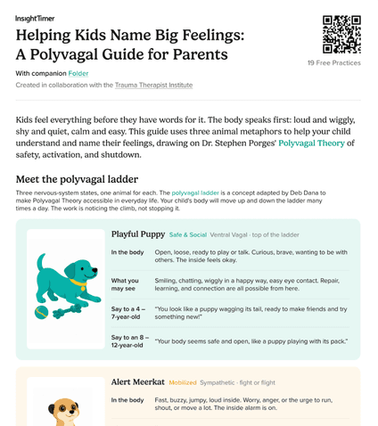 Helping Kids Name Big Feelings: A Polyvagal Guide for Parents