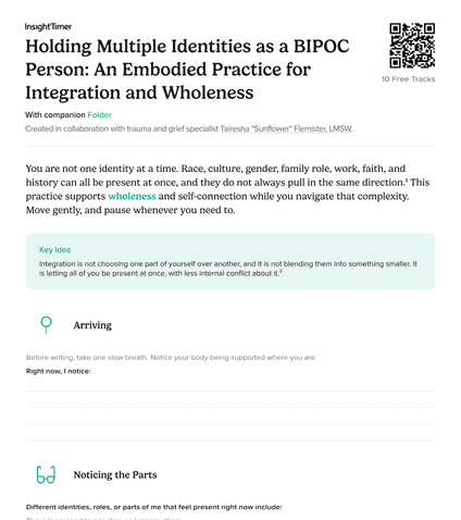 Holding Multiple Identities as a BIPOC Person: An Embodied Practice for Integration and Wholeness