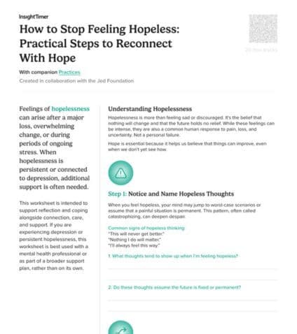 How to Stop Feeling Hopeless: Practical Steps to Reconnect With Hope