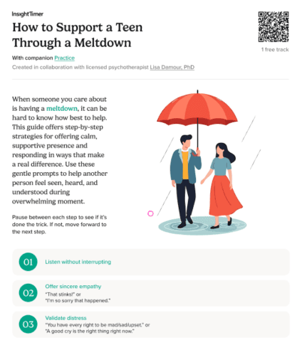 How to Support a Teen Through a Meltdown