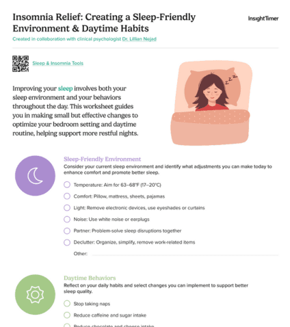 Insomnia Relief: Creating a Sleep-Friendly Environment and Daytime Habits