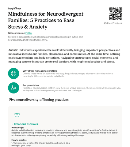 Mindfulness for Neurodivergent Families: 5 Practices to Ease Stress & Anxiety