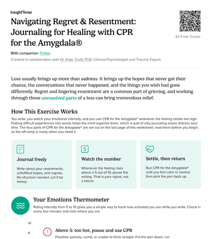 Navigating Regret & Resentment: Journaling for Healing with CPR for the Amygdala®