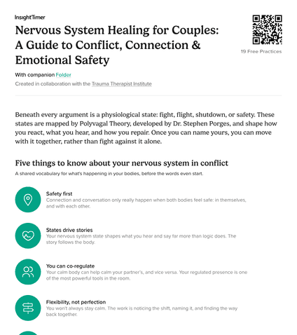 Nervous System Healing for Couples: A Guide to Conflict, Connection & Emotional Safety