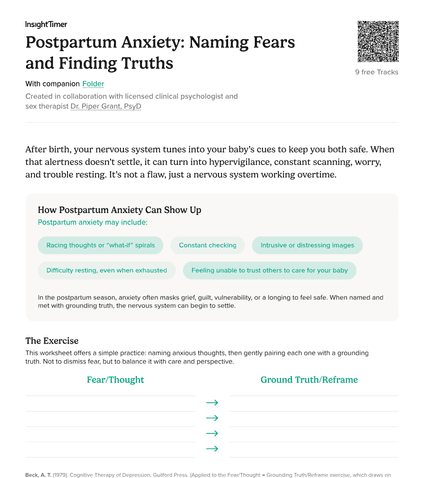 Postpartum Anxiety: Naming Fears and Finding Truths
