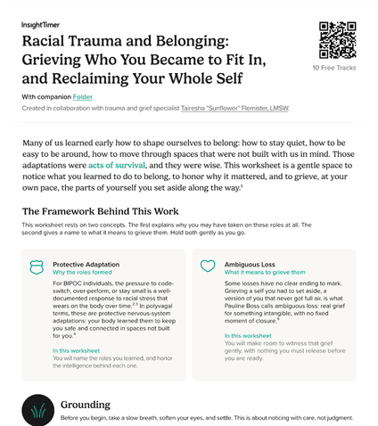 Racial Trauma and Belonging: Grieving Who You Became to Fit In, and Reclaiming Your Whole Self