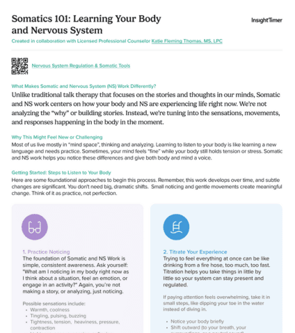 Somatics 101: Learning Your Body and Nervous System