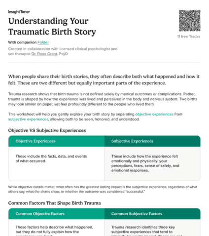 Understanding Your Traumatic Birth Story